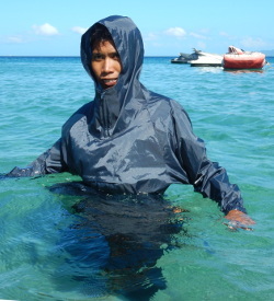 sailors in ponchos